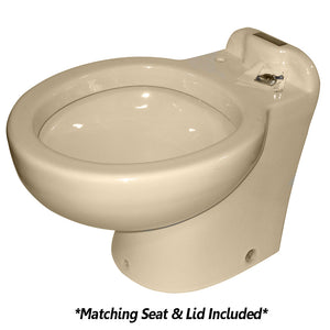 Raritan Marine Elegance - Household Style - Almond - Tall Angle Back - Freshwater Solenoid - Smart Toilet Control - 12V [230AHF012] - BuoyMart.com  Marine Sanitation Raritan