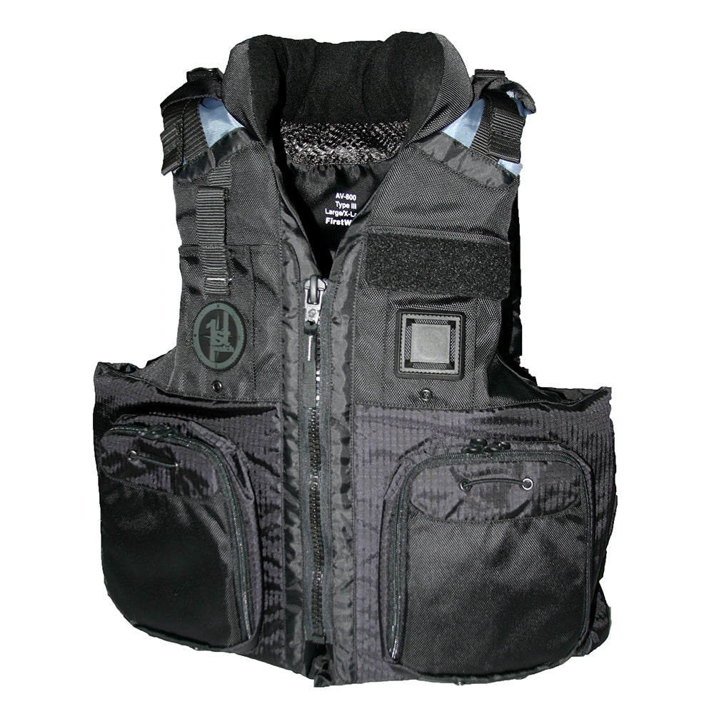 First Watch AV-800 Four Pocket Flotation Vest - Black - Small to Medium [AV-800-BK-S/M] - BuoyMart.com  Personal Flotation Devices First Watch