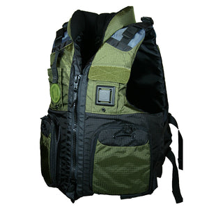 First Watch AV-800 Four Pocket Flotation Vest - OD Green - Large to XL [AV-800-GN-L/XL] - BuoyMart.com  Personal Flotation Devices First Watch