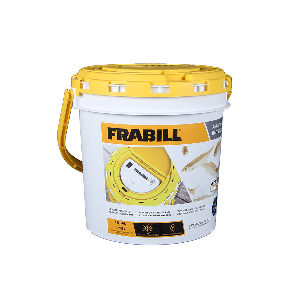 Frabill Dual Fish Bait Bucket w/Aerator Built-In [PMC4825] - BuoyMart.com  Livewell Pumps Frabill