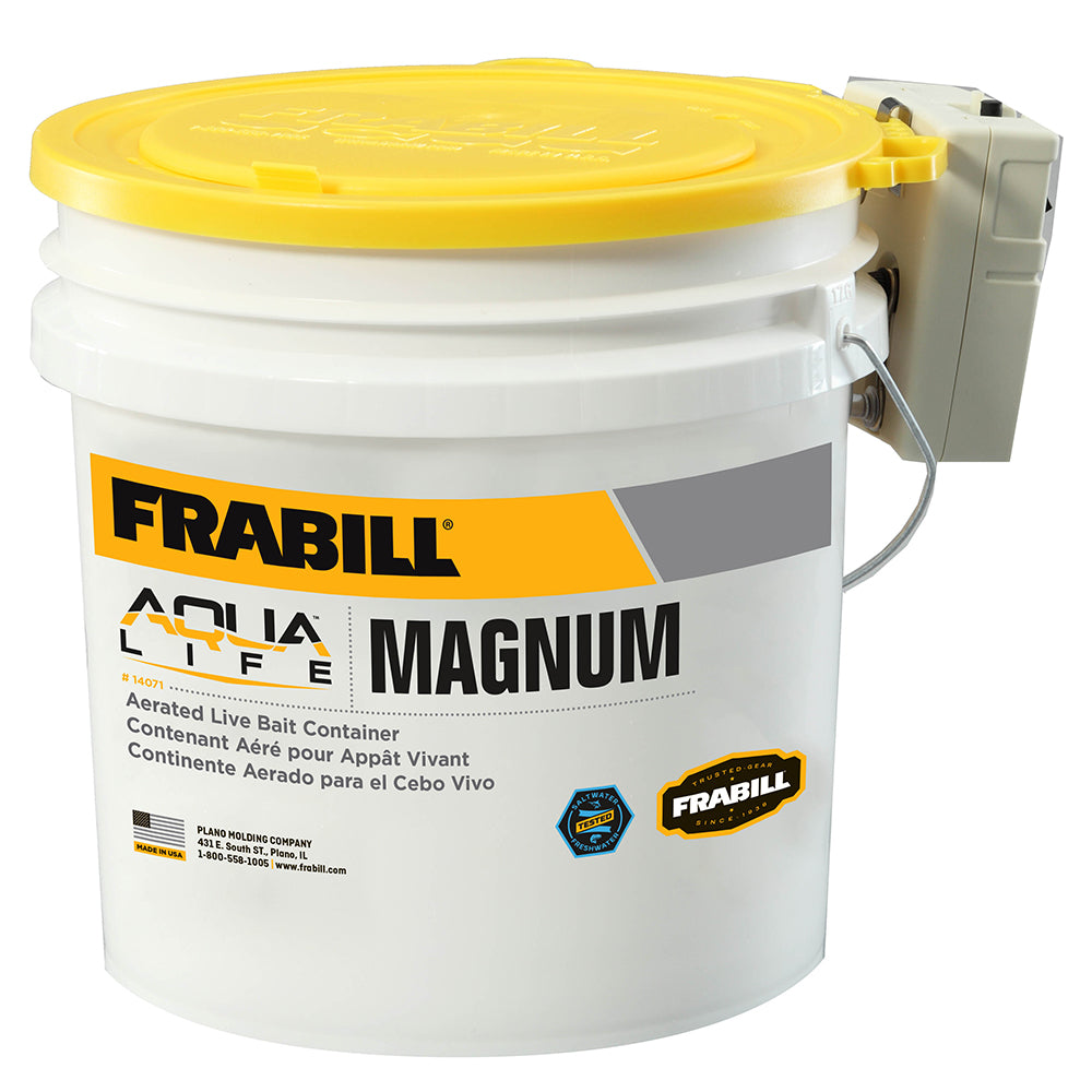 Frabill Magnum Bucket - 4.25 Gallons w/Aerator [14071] - BuoyMart.com  Livewell Pumps Frabill