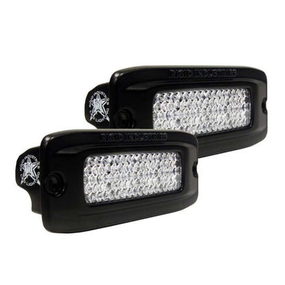 RIGID Industries SR-Q PRO Back Light Kit - Flush Mount Diffused - Pair - Black [980033] - BuoyMart.com  Flood/Spreader Lights RIGID Industries