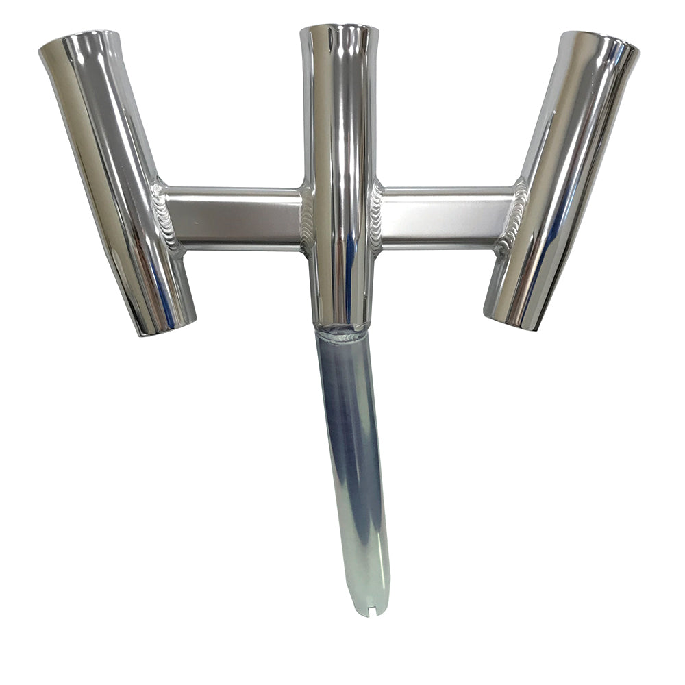 Tigress GS Trident Rod Holder - Bent Butt - Polished Aluminum [88160] - BuoyMart.com  Rod Holders Tigress