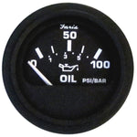 Faria Euro Black 2" Oil Pressure Gauge (100 PSI) [12845] - BuoyMart.com  Gauges Faria Beede Instruments