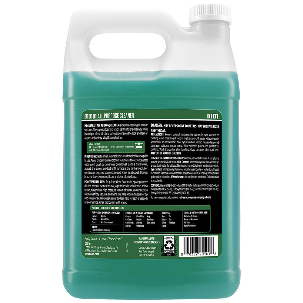 Meguiars Detailer All Purpose Cleaner - 1-Gallon *Case of 4* [D10101CASE] Meguiar's