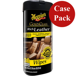 Meguiars Gold Class Rich Leather Cleaner  Conditioner Wipes *Case of 6* [G10900CASE] - BuoyMart.com  Cleaning Meguiar's