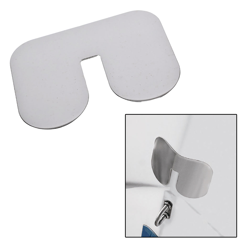 Megaware ScuffBuster Standard with Notch - 5.75" x 4.5" - Notched Bowguard - 22G - Stainless Steel [02638] - BuoyMart.com  Rollers & Brackets Megaware