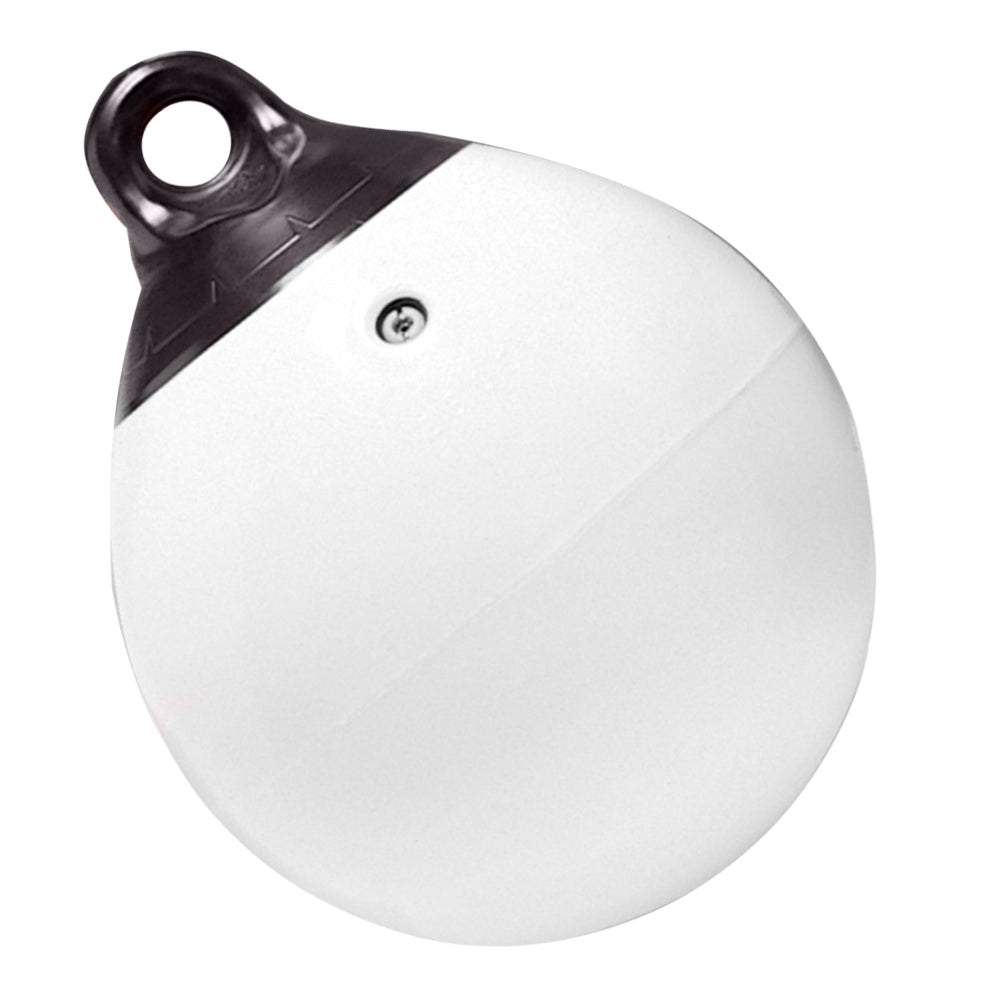 Taylor Made 18" Tuff End Inflatable Vinyl Buoy - White [1149] - BuoyMart.com  Buoys Taylor Made