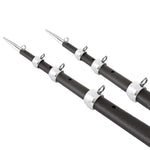 Tigress XD 3k Carbon Fiber Telescoping Outrigger Poles - 18 feet - Matte Black/ Silver - Pair [88679-1] - BuoyMart.com  Outriggers Tigress