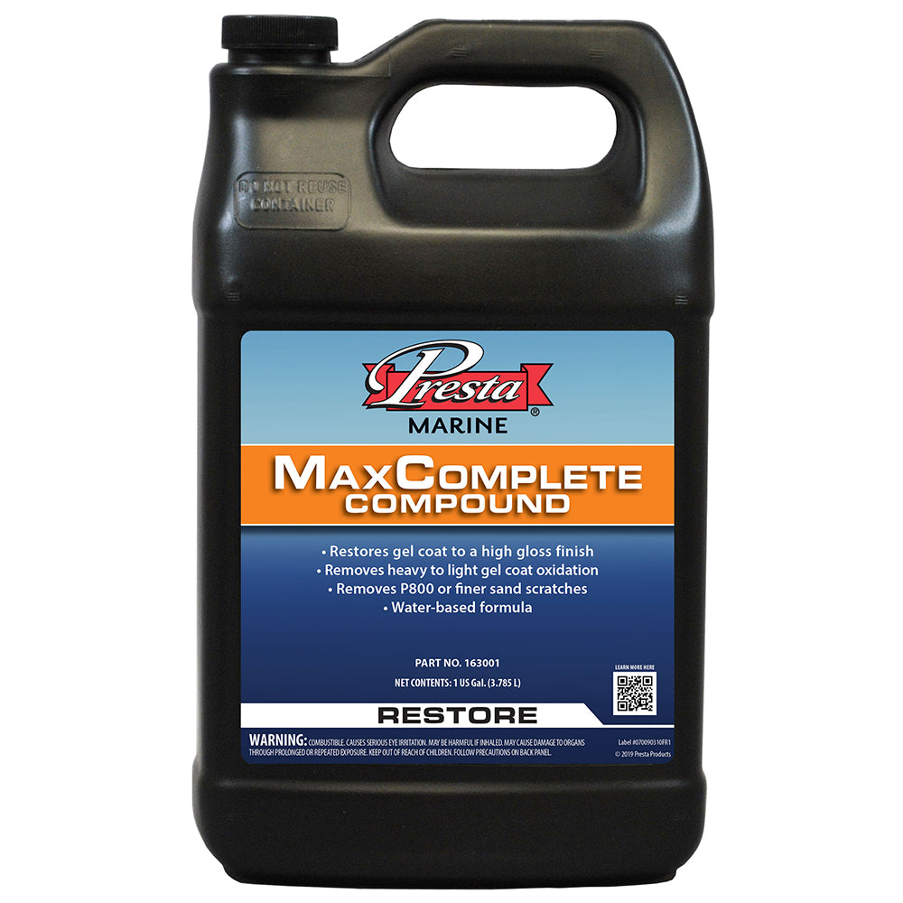 Presta MaxComplete Compound - 1-Gallon [163001] - BuoyMart.com  Cleaning Presta