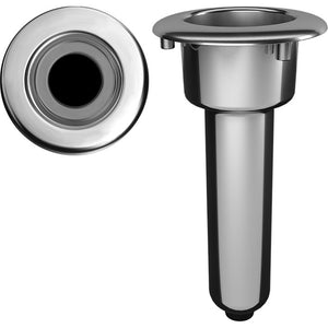 Mate Series Elite Screwless Stainless Steel 0 Rod  Cup Holder - Drain - Round Top [C1000DS] - BuoyMart.com  Rod Holders Mate Series