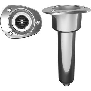 Mate Series Stainless Steel 0 Rod  Cup Holder - Drain - Oval Top [C2000D] - BuoyMart.com  Rod Holders Mate Series