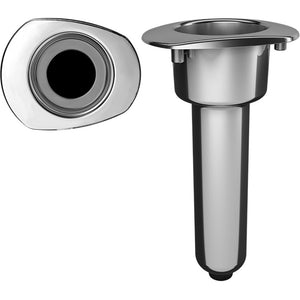 Mate Series Elite Screwless Stainless Steel 0 Rod  Cup Holder - Drain - Oval Top [C2000DS] - BuoyMart.com  Rod Holders Mate Series