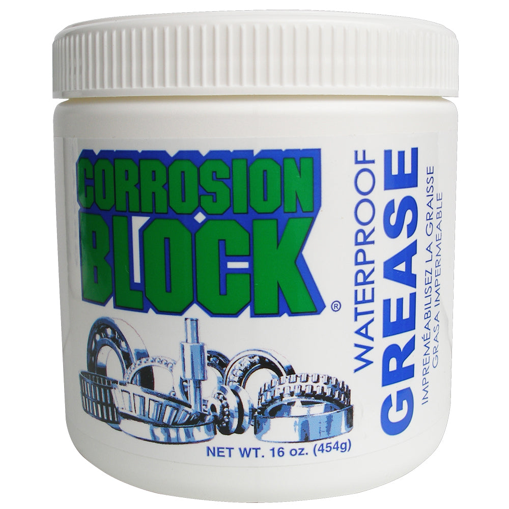 Corrosion Block High Performance Waterproof Grease - 16oz Tub - Non-Hazmat, Non-Flammable  Non-Toxic [25016] - BuoyMart.com  Cleaning Corrosion Block