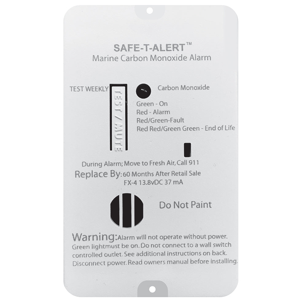 Safe-T-Alert FX-4 Carbon Monoxide Alarm [FX-4] - BuoyMart.com  Fume Detectors Safe-T-Alert