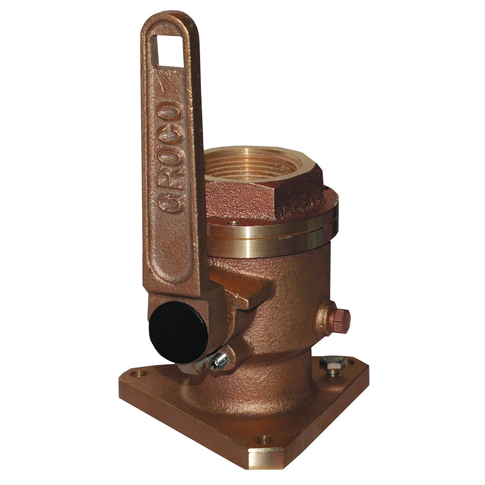 GROCO 1-1/2" Bronze Flanged Full Flow Seacock [BV-1500] - BuoyMart.com  Fittings GROCO