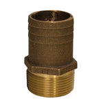 GROCO 1" NPT x 1-1/8" Bronze Full Flow Pipe to Hose Straight Fitting [FF-1125] - BuoyMart.com  Fittings GROCO