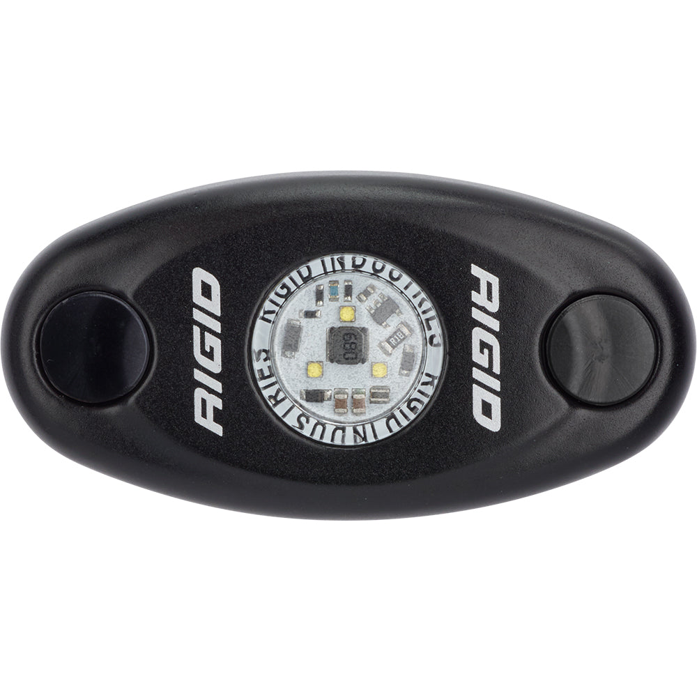 RIGID Industries A-Series Black Low Power LED Light - Single - Cool White [480033] - BuoyMart.com  Interior / Courtesy Light RIGID Industries