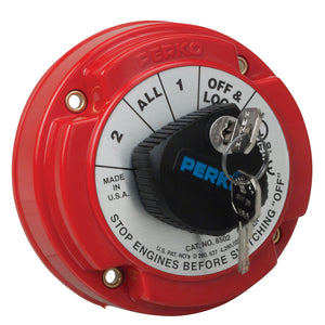 Perko Medium Duty Battery Selector Switch w/Key Lock [8502DP] - BuoyMart.com  Battery Management Perko