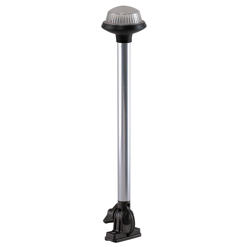 Perko Fold Down All-Round Frosted Globe Pole Light - Vertical Mount - White [1637DP0CHR] - BuoyMart.com  Navigation Lights Perko
