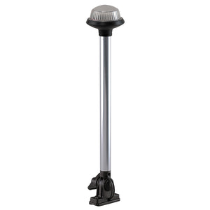 Perko Fold Down All-Round Frosted Globe Pole Light - Vertical Mount - White [1637DP0CHR] - BuoyMart.com  Navigation Lights Perko