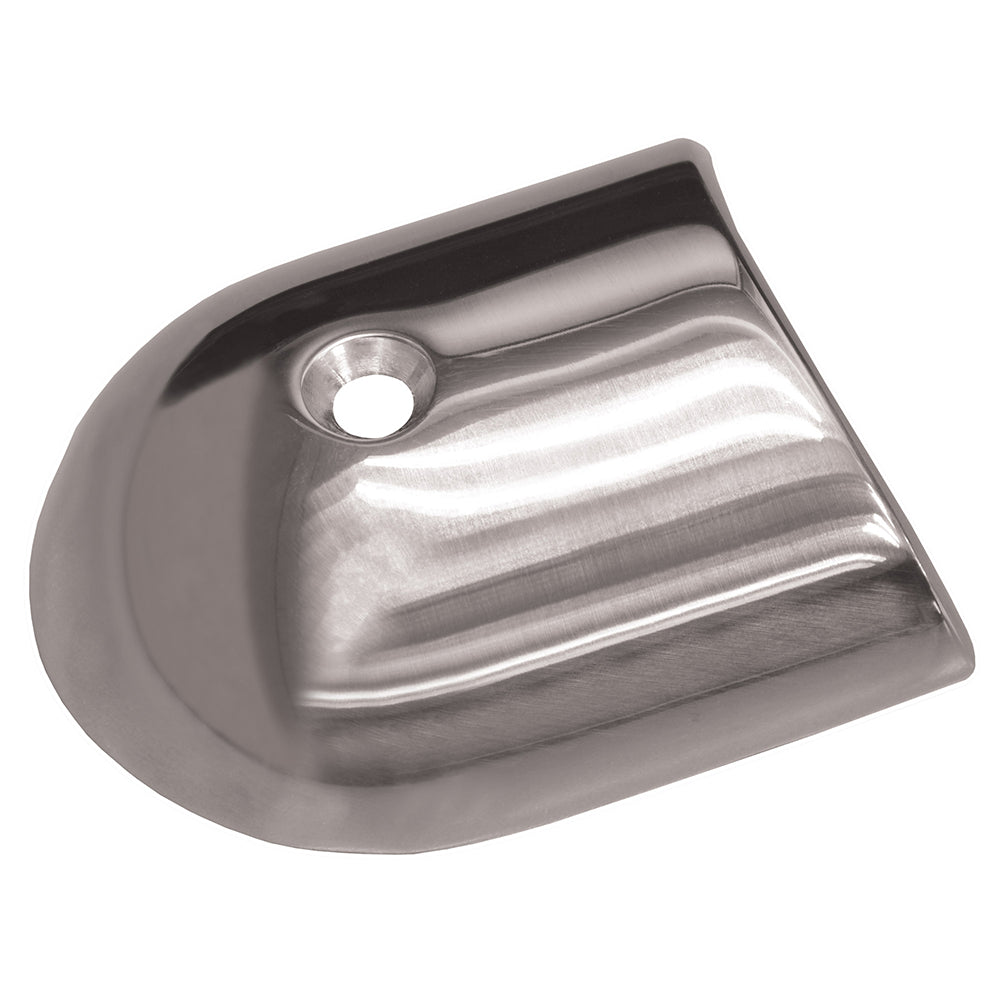 TACO Polished Stainless Steel 2-19/64 Rub Rail End Cap [F16-0091] - BuoyMart.com  Rub Rail TACO Marine