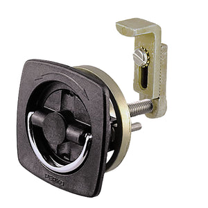 Perko Flush Latch - Non-Locking - 2.5" x 2.5" w/Offset Adjustable Cam Bar [0932DP2BLK] - BuoyMart.com  Latches Perko