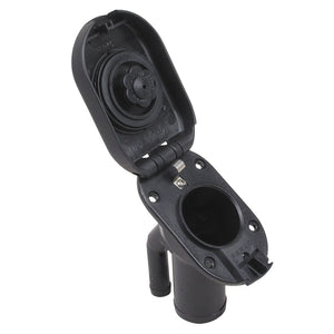 Perko Combination Vented Gas Fill/Tank f/1-1/2" Hose - 35 Angled Neck [1318DPGBLK] - BuoyMart.com  Fuel Systems Perko
