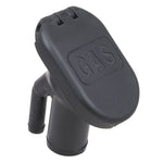 Perko Combination Vented Gas Fill/Tank f/1-1/2" Hose - 35 Angled Neck [1318DPGBLK] - BuoyMart.com  Fuel Systems Perko