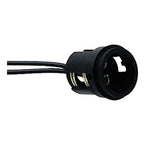 Perko Double Contact Bayonet Socket - Black Polymer w/10" Pigtail [0024DP1] - BuoyMart.com  Accessories Perko