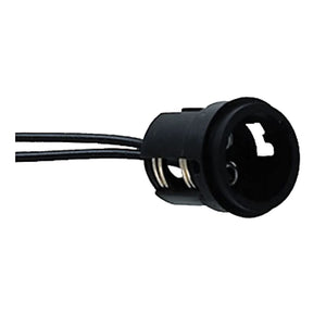 Perko Double Contact Bayonet Socket - Black Polymer w/10" Pigtail [0024DP1] - BuoyMart.com  Accessories Perko