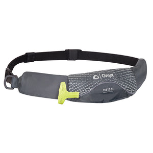 Onyx M-16 Manual Inflatable Belt Pack (PFD) - Grey [130900-701-004-19] - BuoyMart.com  Personal Flotation Devices Onyx Outdoor