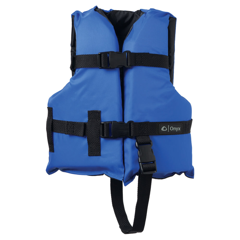 Onyx Nylon General Purpose Life Jacket - Child 30-50lbs - Blue [103000-500-001-12] - BuoyMart.com  Personal Flotation Devices Onyx Outdoor