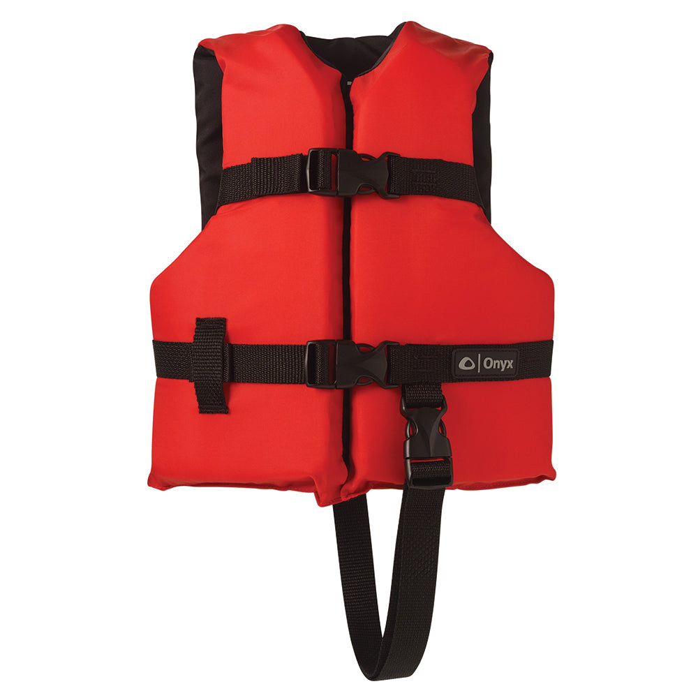 Onyx Nylon General Purpose Life Jacket - Child 30-50lbs - Red [103000-100-001-12] - BuoyMart.com  Personal Flotation Devices Onyx Outdoor