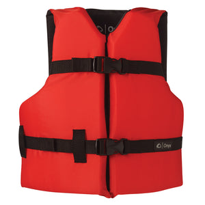 Onyx Nylon General Purpose Life Jacket - Youth 50-90lbs - Red [103000-100-002-12] - BuoyMart.com  Personal Flotation Devices Onyx Outdoor