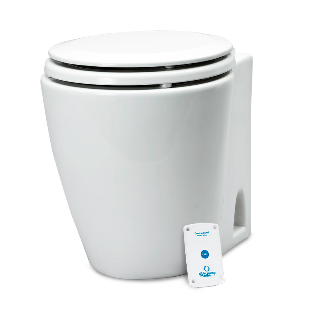 Albin Group Marine Design Marine Toilet Standard Electric - 12V [07-02-043] - BuoyMart.com  Marine Sanitation Albin Group