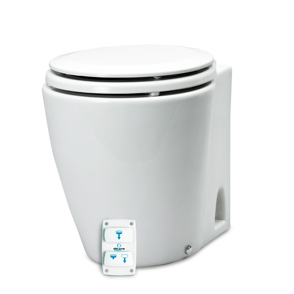 Albin Group Marine Design Marine Toilet Silent Electric - 12V [07-03-045] - BuoyMart.com  Marine Sanitation Albin Group