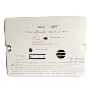 Safe-T-Alert Combo Carbon Monoxide Propane Alarm - Flush Mount - Mini - White [25-742-WHT] - BuoyMart.com  Fume Detectors Safe-T-Alert