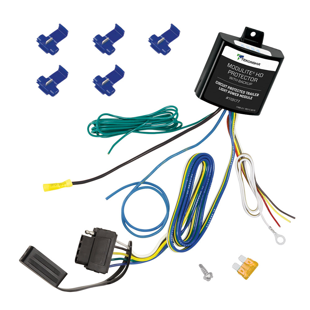 Tekonsha ModuLite HD Protector w/Integrated Circuit  Overload Protection  5-Flat Connector f/Backup Light or Surge Brake Lockout Circuit [119177] - BuoyMart.com  Lights & Wiring Tekonsha