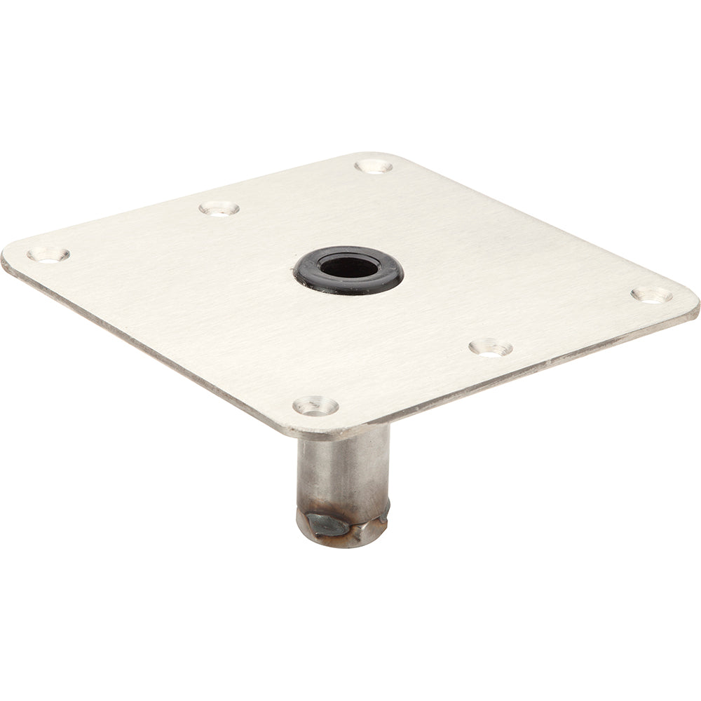 Attwood SWIVL-EZE 7x7 LockN-Pin Zinc Plated Steel 3/4" Pin Base [SP-67739-T] - BuoyMart.com  Seating Attwood Marine
