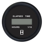 Faria Euro Black 2" Digital Hourmeter Gauge [12835] - BuoyMart.com  Gauges Faria Beede Instruments
