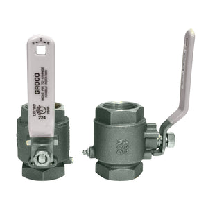 GROCO 1-1/2" NPT Stainless Steel In-Line Ball Valve [IBV-1500-S] - BuoyMart.com  Fittings GROCO
