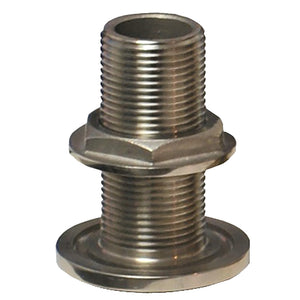 GROCO 1-1/4" NPS NPT Combo Stainless Steel Thru-Hull Fitting w/Nut [TH-1250-WS] - BuoyMart.com  Thru-Hull Fittings GROCO