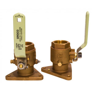 GROCO 1" Bronze Tri-Flanged Ball Valve/Seacock [FBV-1000] - BuoyMart.com  Fittings GROCO