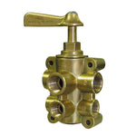 GROCO 6-Port NPT Bronze Fuel Valve 1/2" Main - 3/8" Return [FV-65038] - BuoyMart.com  Fittings GROCO