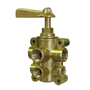 GROCO 6-Port NPT Bronze Fuel Valve 1/2" Main - 3/8" Return [FV-65038] - BuoyMart.com  Fittings GROCO