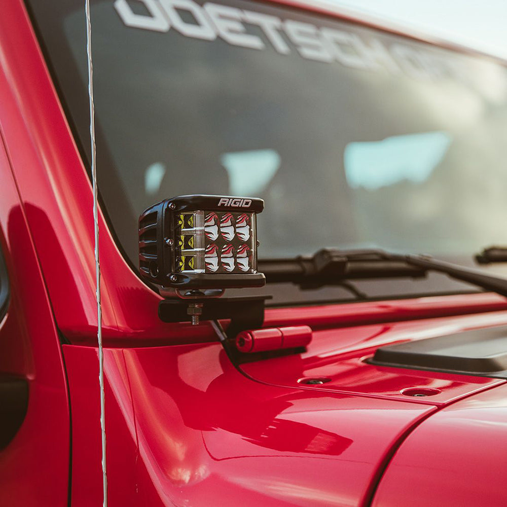 RIGID Industries 2018 Jeep Wrangler JL A-Pillar Mount f/2 D-Series, D-SS, SR-M or Ignite Lights [41659] - BuoyMart.com  Accessories RIGID Industries