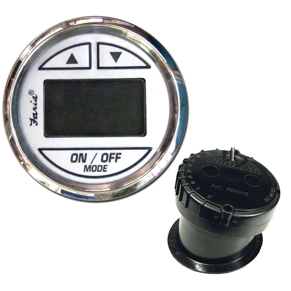 Faria Chesapeake White SS 2" Depth Sounder w/In-Hull Transducer [13851] - BuoyMart.com  Gauges Faria Beede Instruments