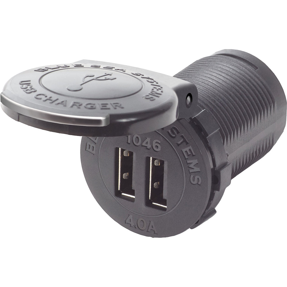 Blue Sea 1046 48V Dual USB Charger Socket Mount [1046] - BuoyMart.com  Accessories Blue Sea Systems