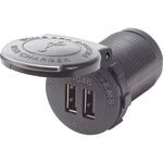 Blue Sea 1046 48V Dual USB Charger Socket Mount [1046] - BuoyMart.com  Accessories Blue Sea Systems
